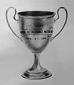 Evinrude Detachable Motor Race Trophy, 1912